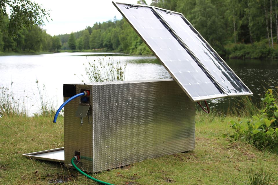 Suecos criam máquina solar capaz de purificar 600 litros de água/hora
