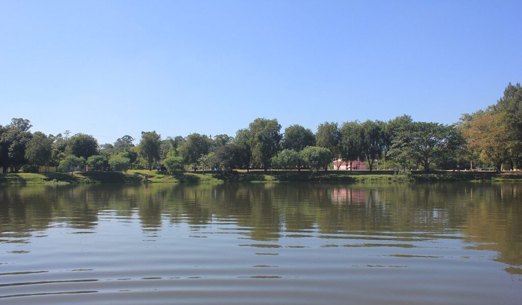lago do parque ecológico do tietê
