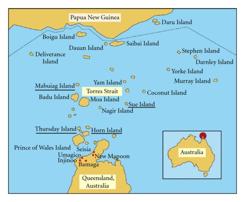 Printable Torres Strait Map