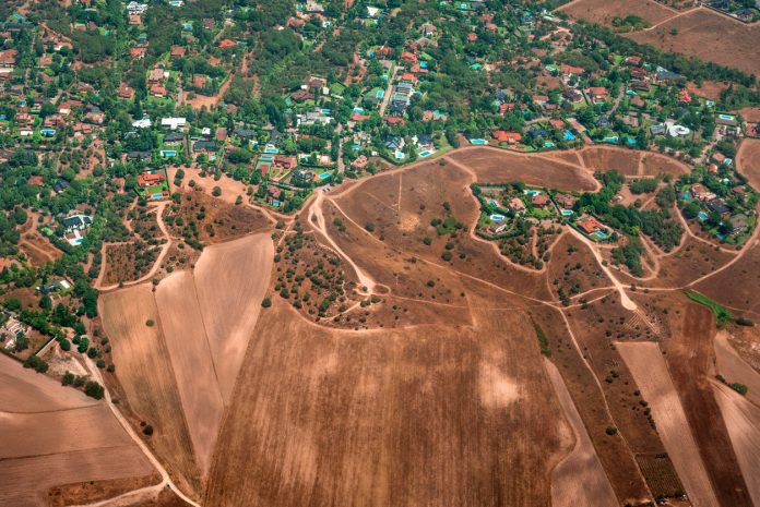 Foto aérea desmatamento
