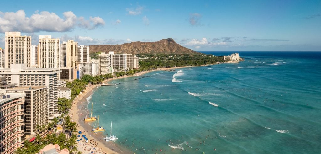 mar Honolulu no havaí