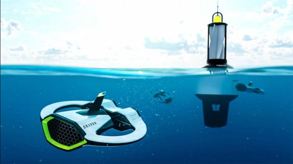 drones poluição marinha