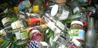 descarte de vidro reciclagem