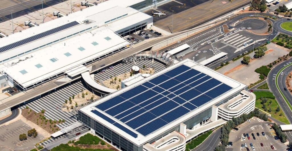 Energia solar em aeroportos