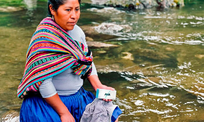 sabão limpa água rios Peru