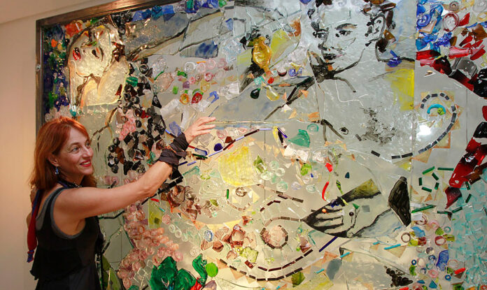 arte reciclagem vidro