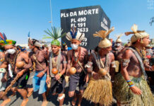 indígenas Brasília marco temporal