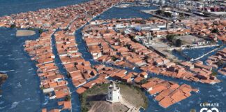 Aumento do nivel do mar no Farol de Mucuripe, Fortaleza