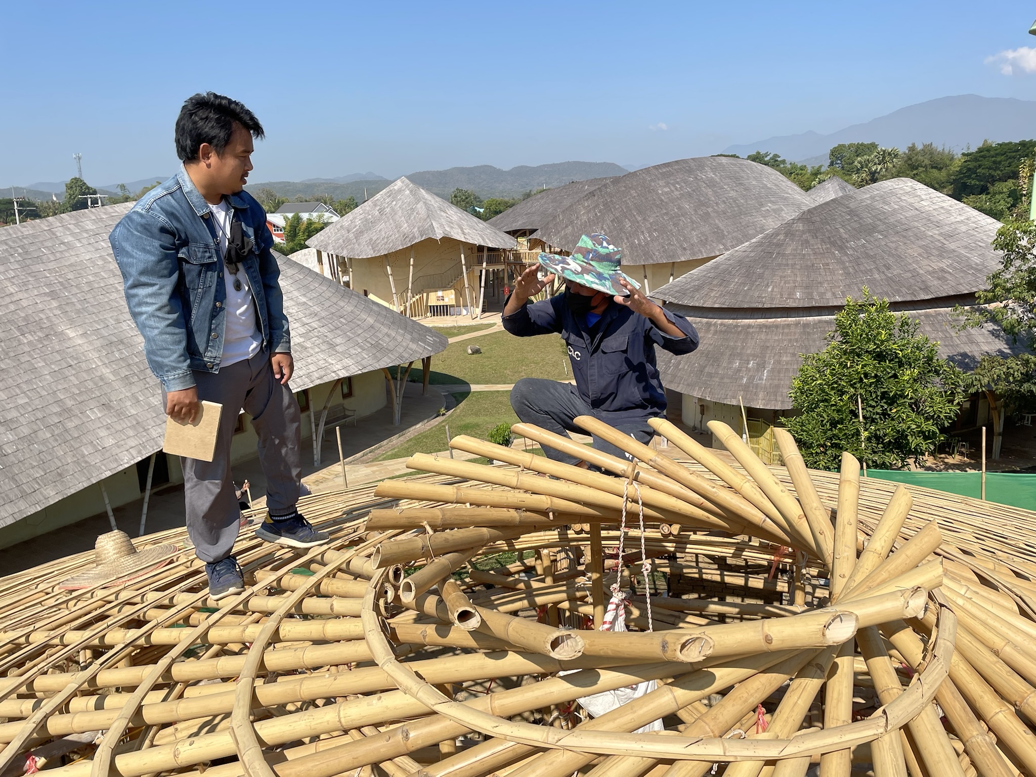 construção em bambu