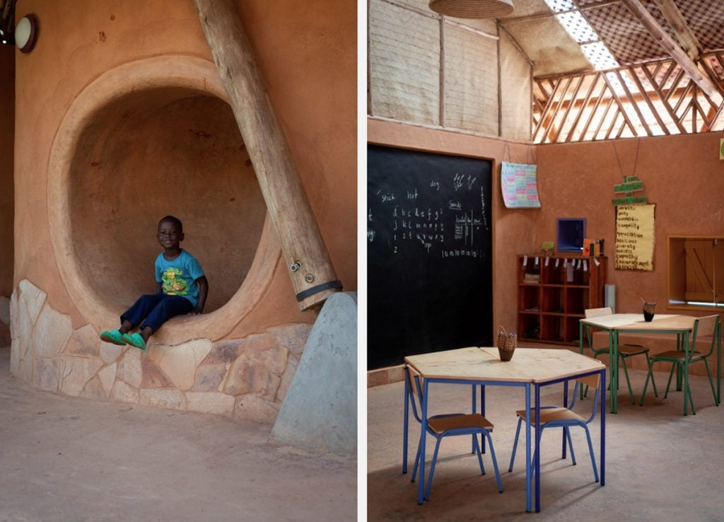 construção ecológica escola uganda