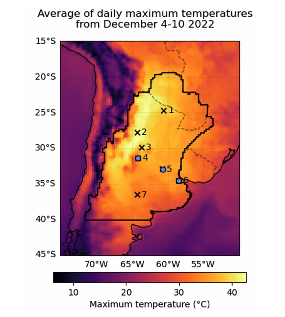calor extremo Argentina