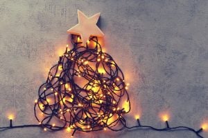 luzes de natal decoração