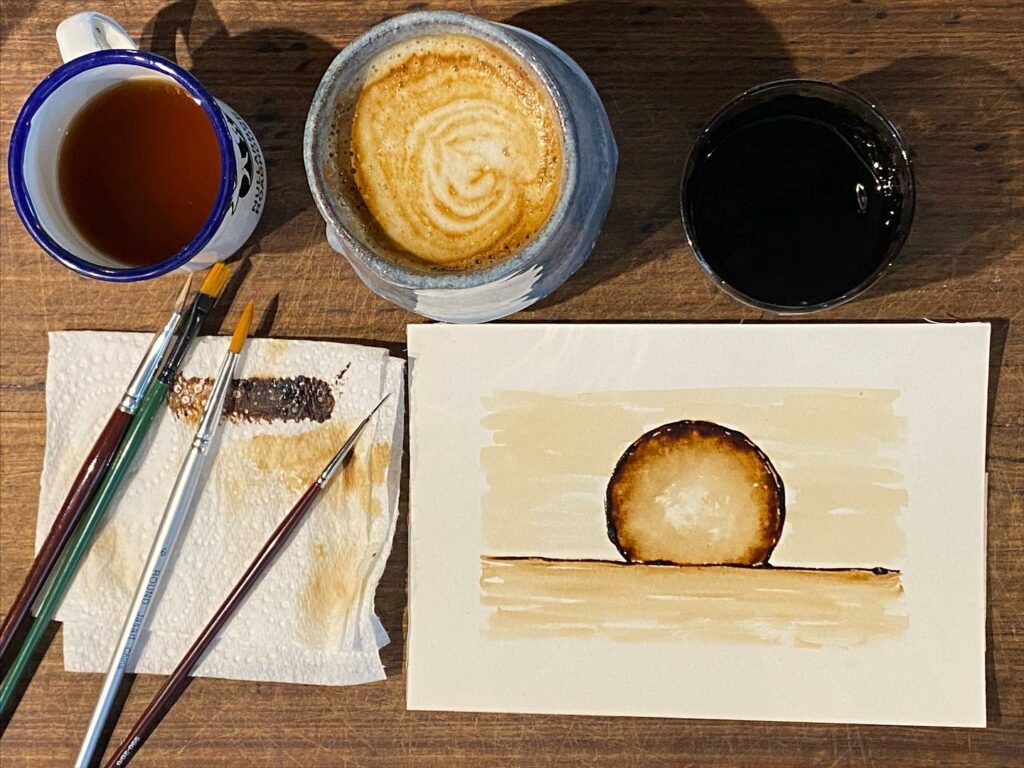 desenhos com café