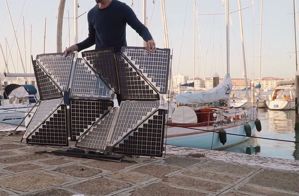 painel solar origami