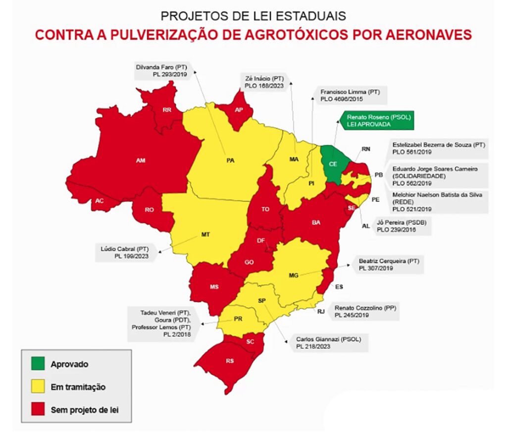 Lei recém aprovada permite que cidades brasileiras sejam pulverizadas por  veneno jogado de aviões