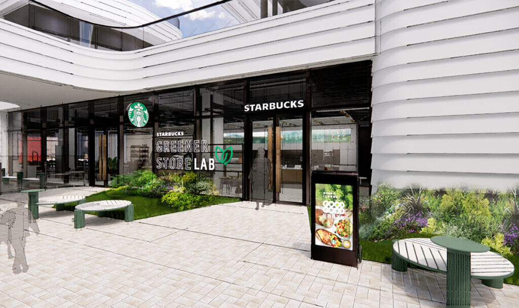 loja sustentável Starbucks shangai