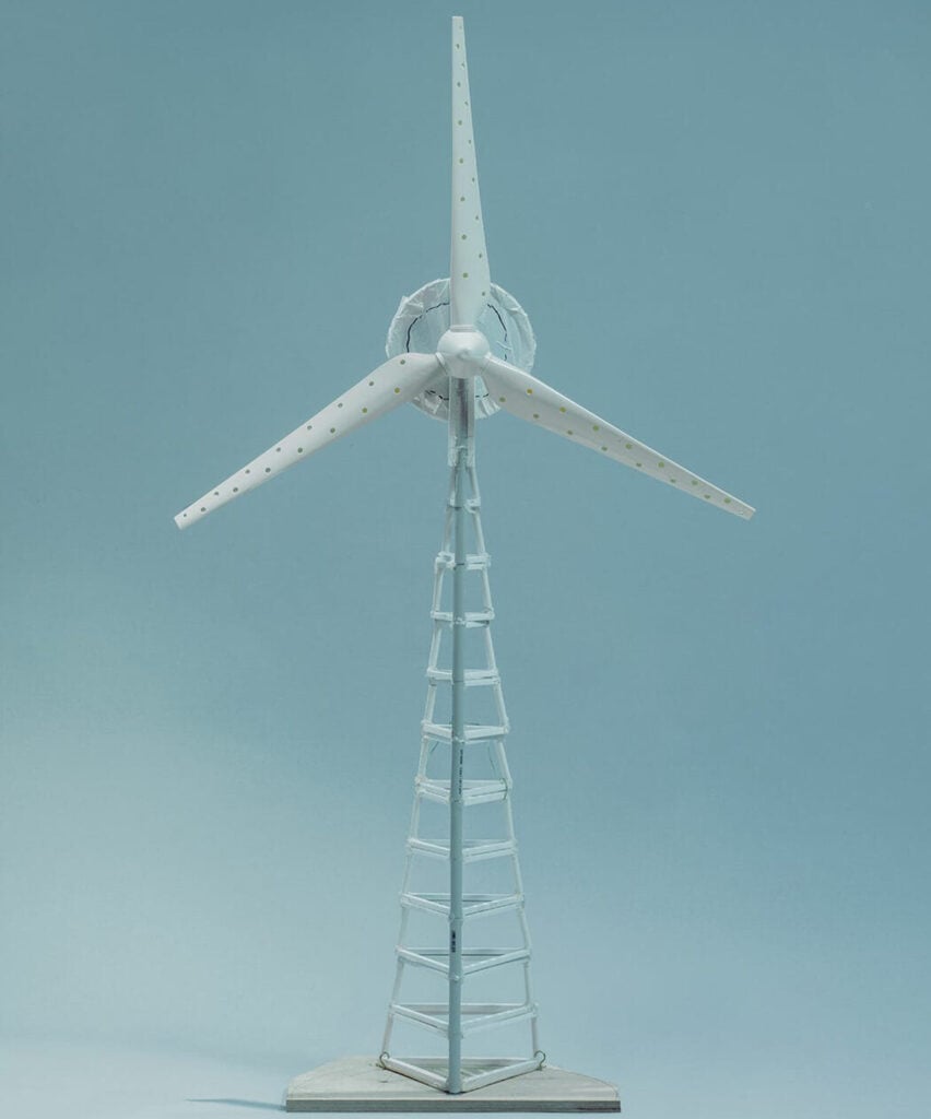 turbina eólica aposentado