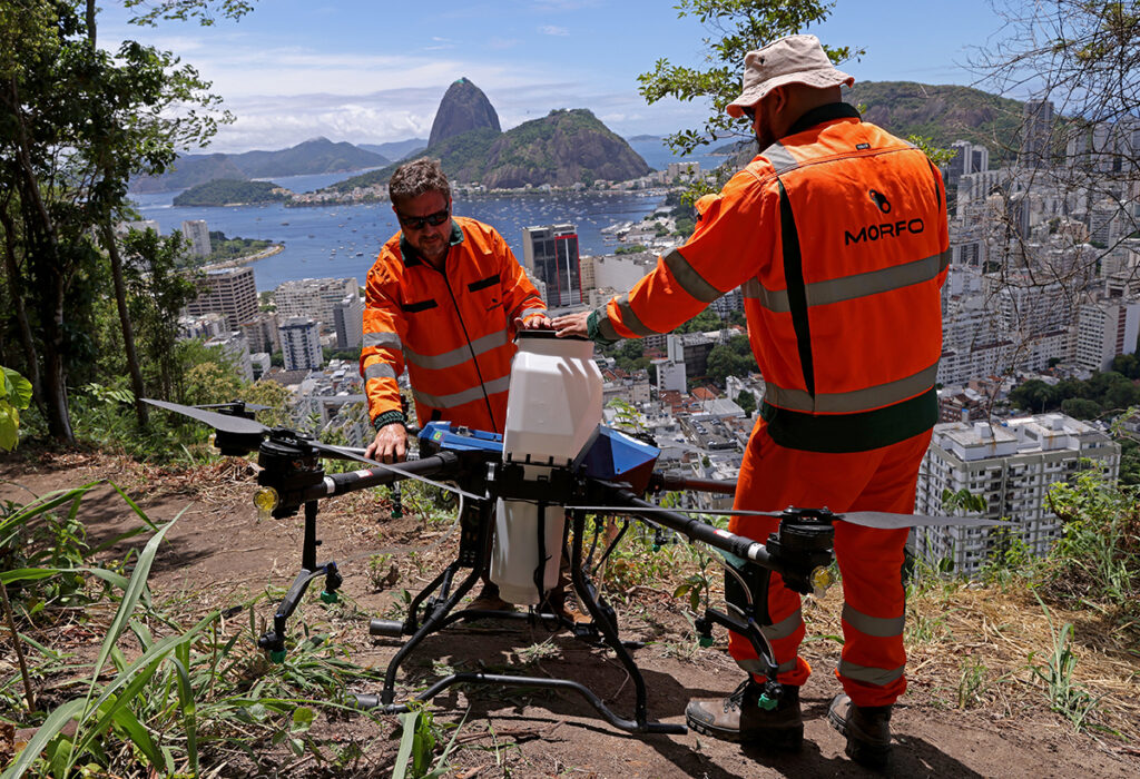 reflorestamento com drone no Rio de Janeiro