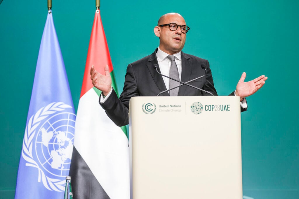 simon estiell, chefe do clima da ONU, na COP 28