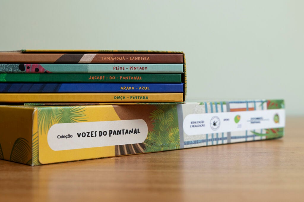 livros infantis fauna pantanal