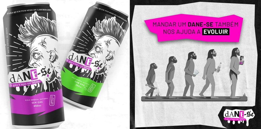 água em lata dane-se