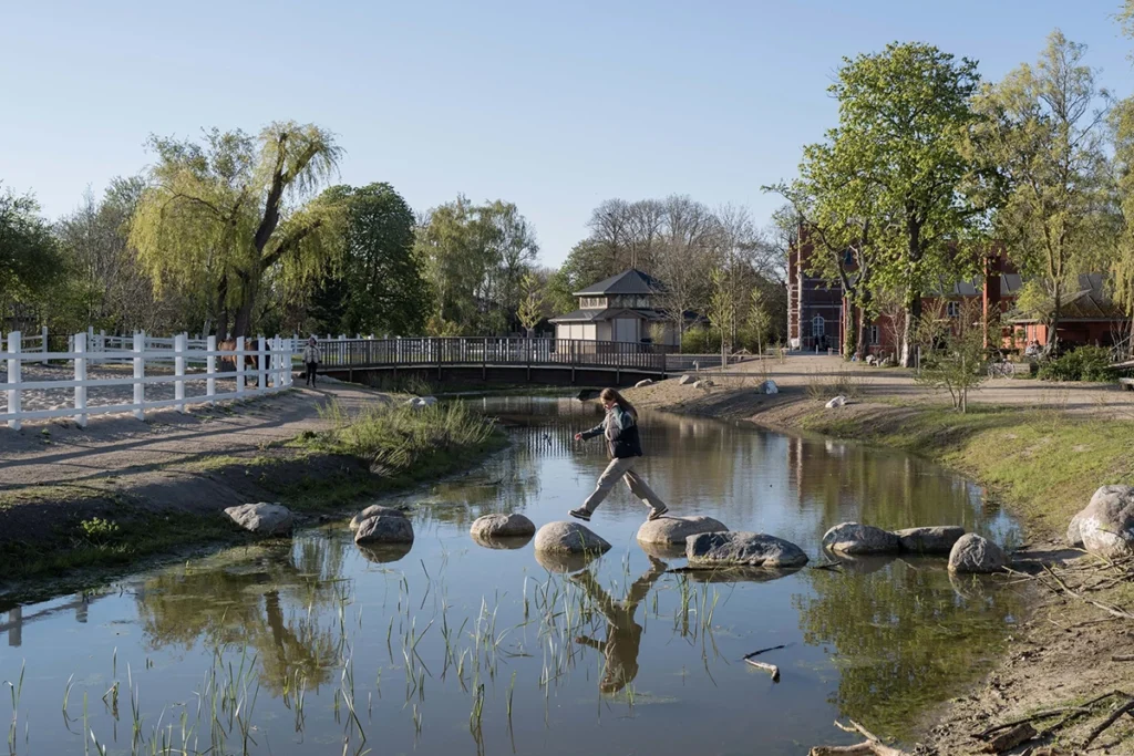 parque para conter enchentes