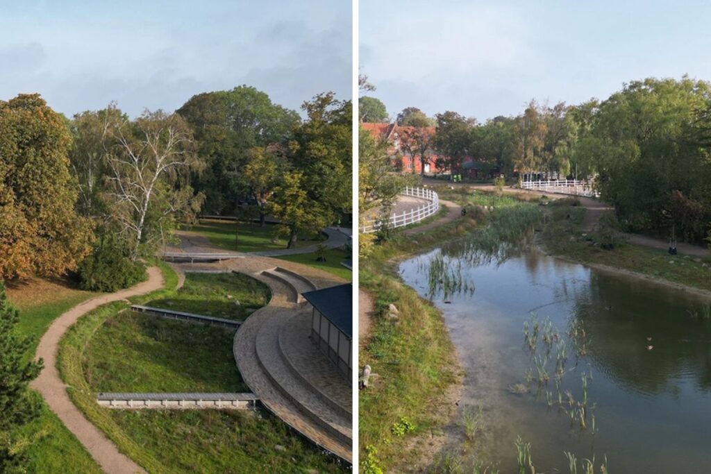 parque para conter águas da chuva