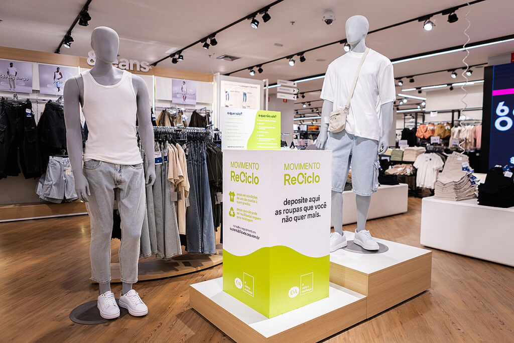 reciclagem de roupas da C&A