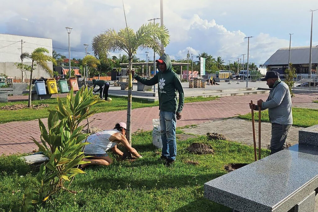 revitalização de praça no Preá