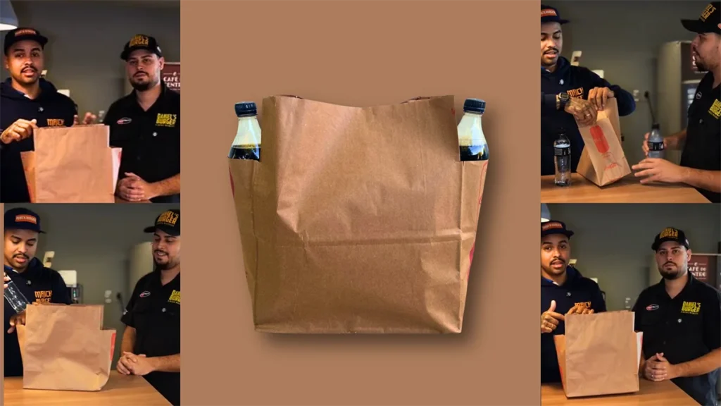sacola de papel para delivery