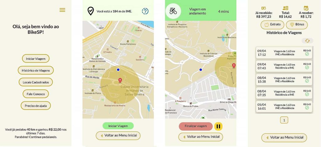 aplicativo projeto Bike SP