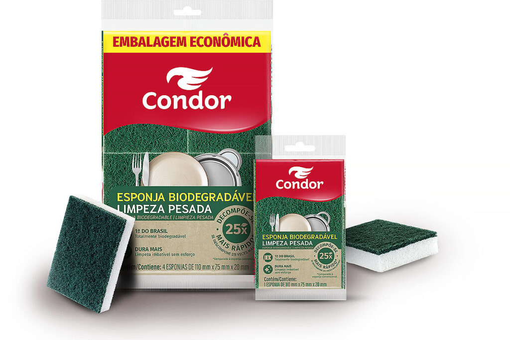 esponja biodegradável
