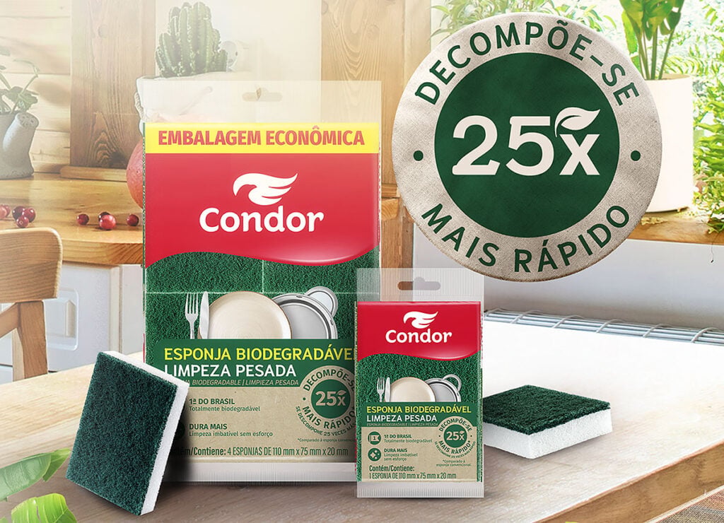 esponja biodegradável