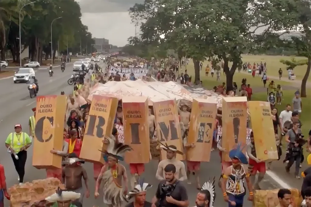 Protesto contra o garimpo 