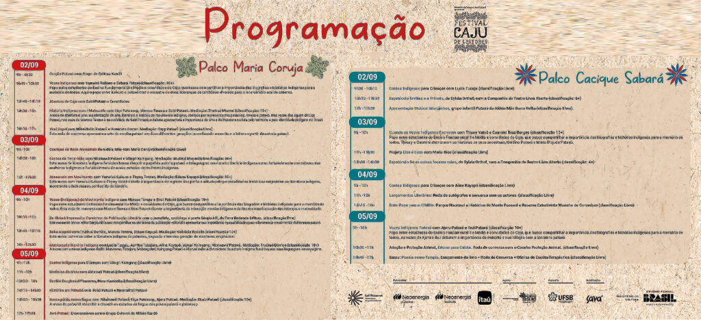programação festiva caju de leitores