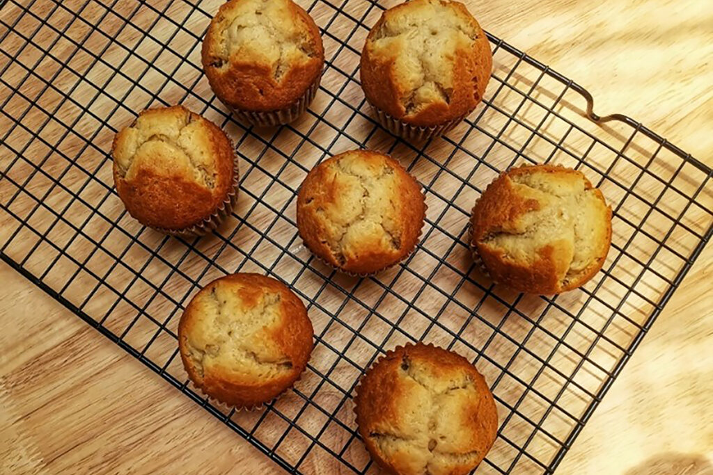 bolinho de aveia com banana