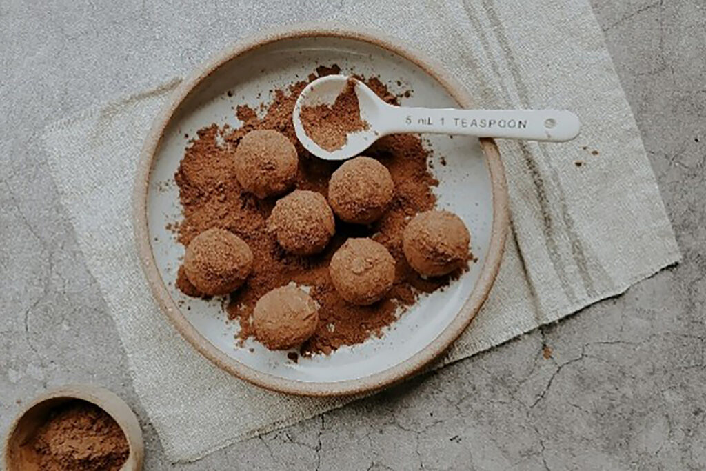 trufas com aveia