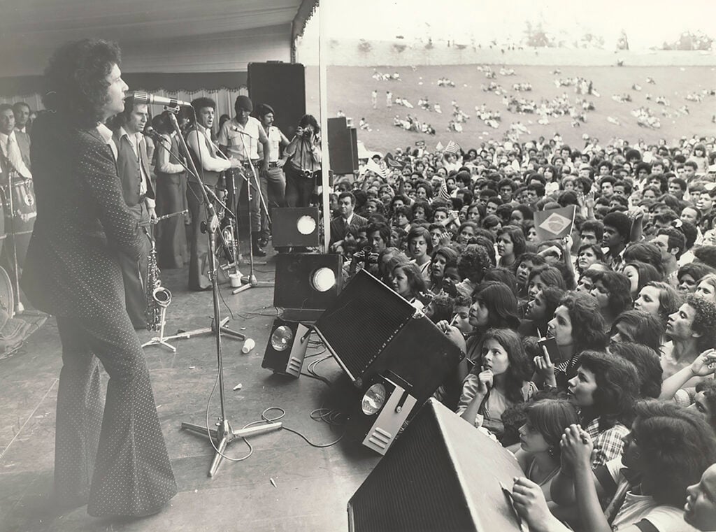 show de roberto carlos no Sesc Interlagos em 1975, na inauguração do palco. 