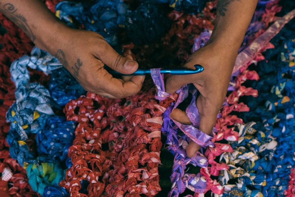 crochê moda sustentável