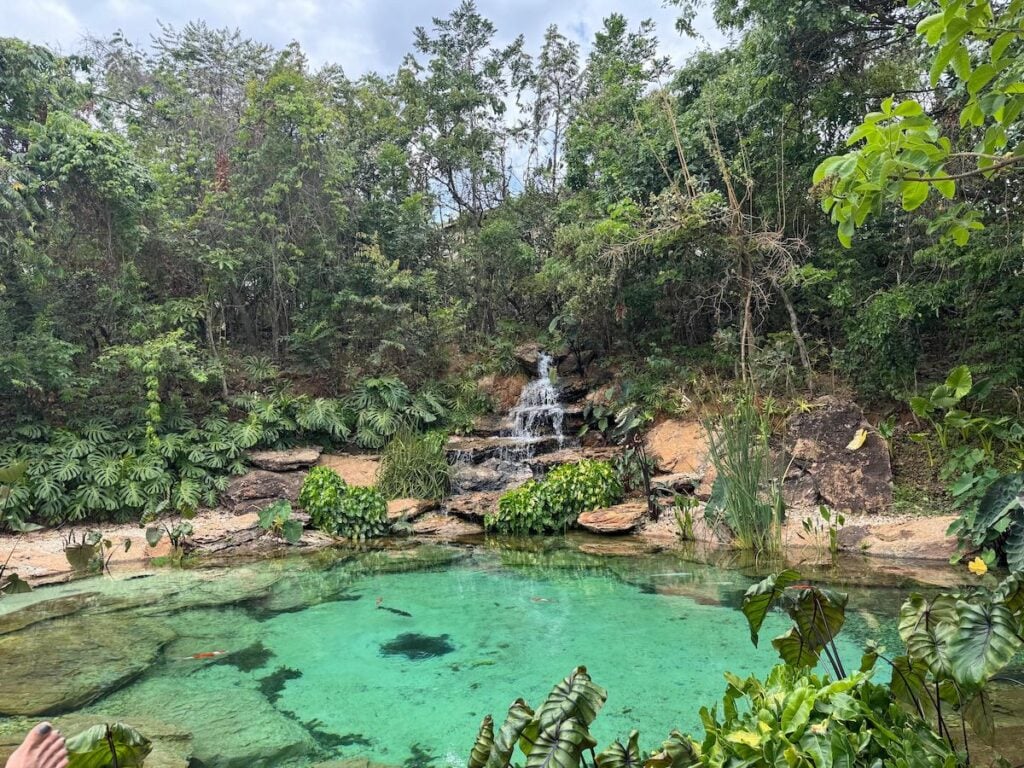 lago natural em casa