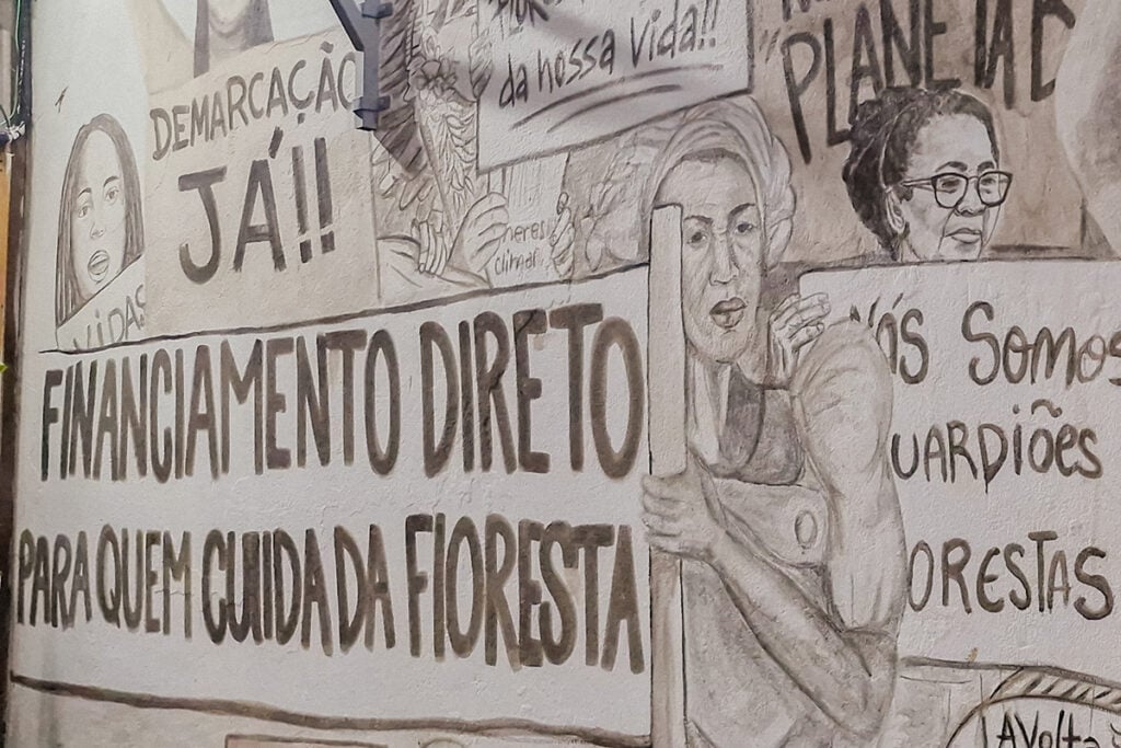 exposição cinzas da floresta na COP30