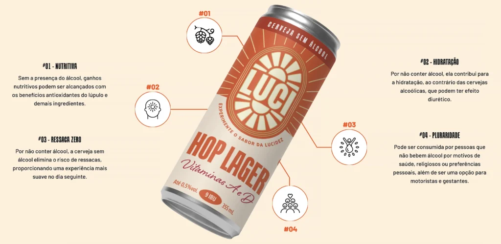 cerveja sem álcool
