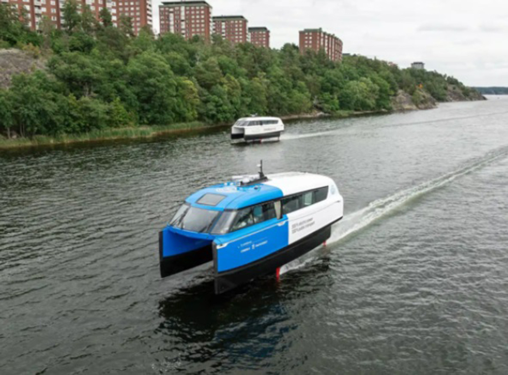 ferry elétrico, hidrofoils