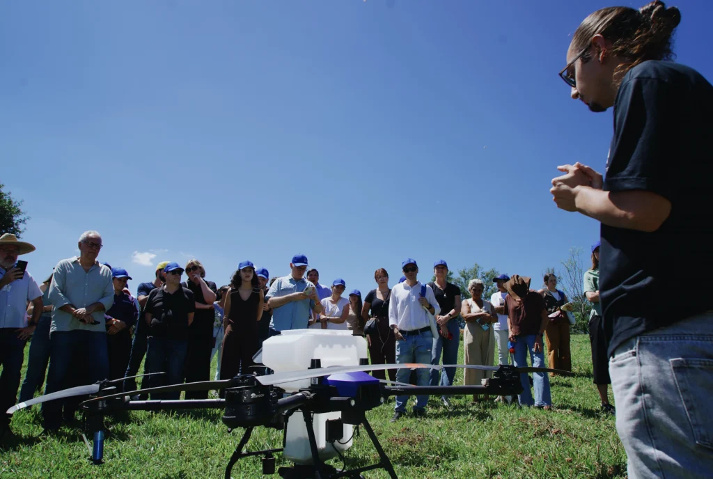 plantio com drone