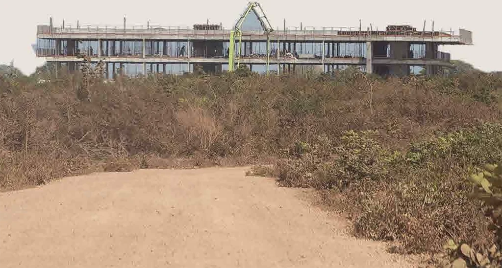 construção em área de restinga