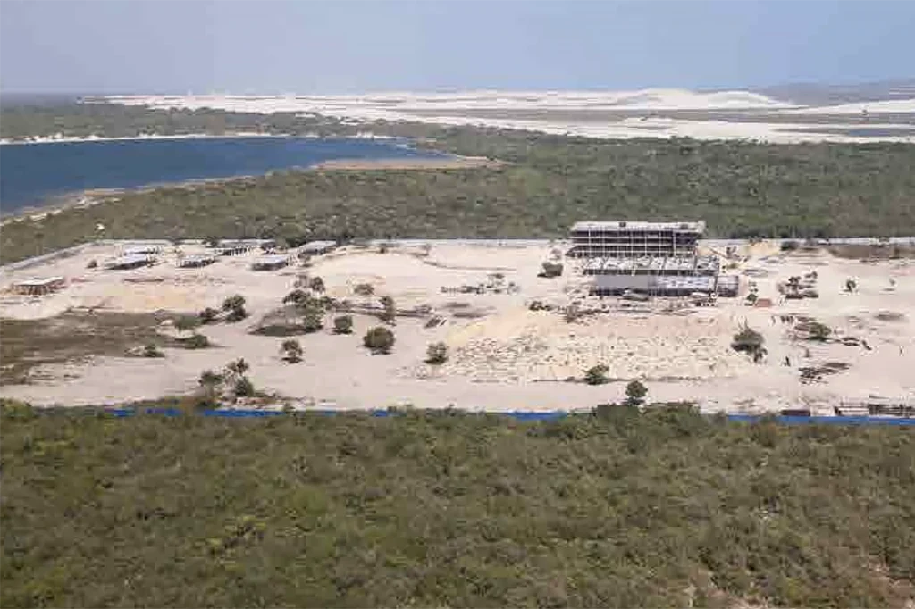 resort construido em área de restinga