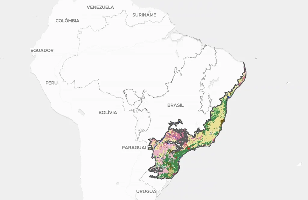 fragmentação da vegetação de mata atlântica
