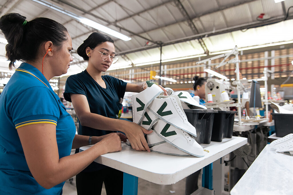 fábrica da VEJA moda sustentável