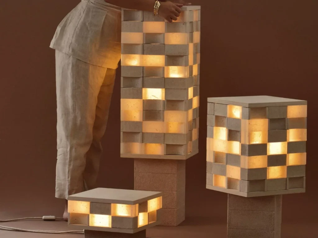 luminária cascas de ovo