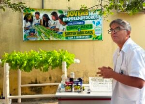 Horta hidropônica